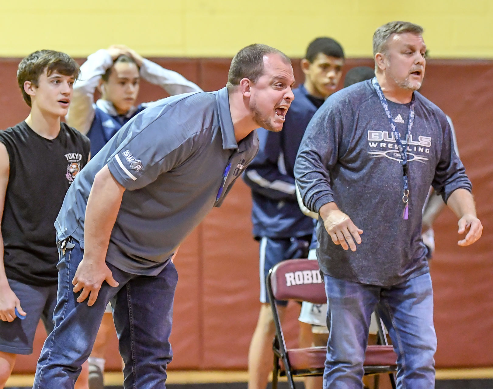 Wednesday night high school wrestling action